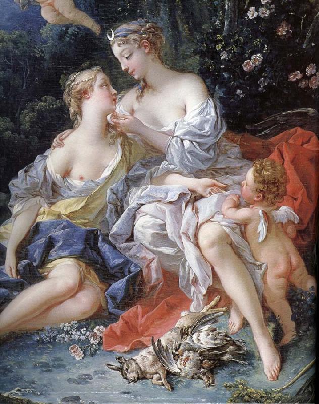 Francois Boucher kewpie  and Kali oil painting picture